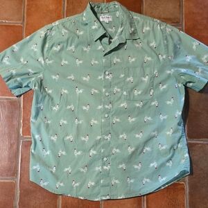 True Craft Rooster Print Men's Shirt